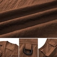 thumbnail image 5 of Big & Tall Men's Utility Fishing Vest Full Zip Lightweight Breathable Mesh Liner Cargo Waistcoat Multi-Pocket for Travel Photography, 5 of 6