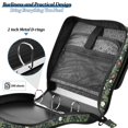 thumbnail image 4 of FORMRS Zipper Binder with Shoulder Strap 2-inch Ring 500 Sheet Capacity File Bag, Green Flowers Pattern, 4 of 5