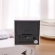 thumbnail image 4 of Black wood red letter, creative voice controlled LED wood clock, night light lazy person square wood clock, LED digital wood electronic alarm clock, 4 of 5