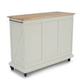 thumbnail image 7 of Homestyles Seaside Lodge Wood Kitchen Cart in Off White, 7 of 7
