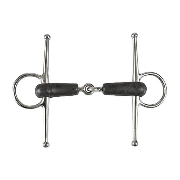 Jacks 215381R-4-3-4 Full Cheek Soft Rubber Bit - 4.75 in.