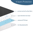 thumbnail image 2 of Pack de 4 almohadillas impermeables Magik & Kover, 22 x 21 cm, color negro, 2 of 6