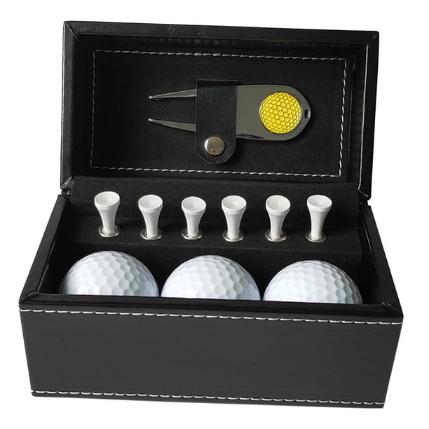 Ximing Golf Balls And Tees Gift Set, 6 Golf Tees, Metal Divot Tool