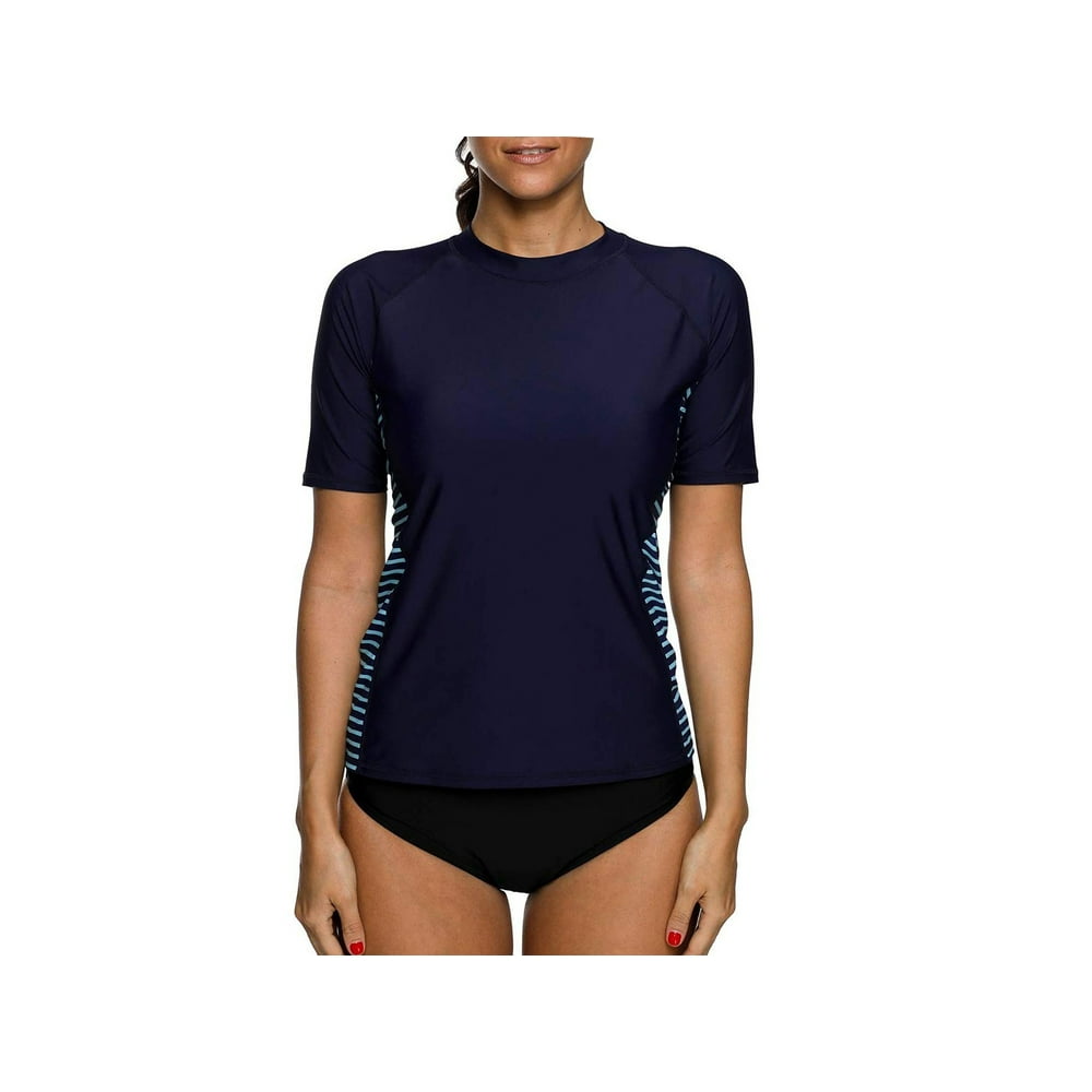 ATTRACO Attraco Women's Rash Guard Short Sleeve Rashguard Sun