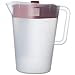 thumbnail image 3 of Good Cook 1 Gallon Plastic Straining Pitcher Square lid with 3 strainers and Close no Spill, Dishwasher Safe, Clear and Red, 3 of 4