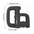 thumbnail image 6 of Boxing Dumbbell 2Pcs Non-Slip D Shaped Gymnastics Hand Weight for Home Gym Workout Muscle Exercises Strength Training Equipment, 6 of 7