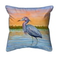 thumbnail image 1 of Betsy Drake SN493 Coussin Intérieur & Extérieur 12 x 12 Po. Héron & Coucher de Soleil, 1 of 4