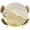 Yellow, variant on Fitted Round Tablecloths Elastic Edged Table Covers 55"-60",Gradient Ginger Waves Waterproof Dining Room Table Cloth
