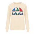 thumbnail image 5 of Xdegoge Christmas Sweatshirts for Women Plus Size Crew Neck Long Sleeve Tops Xmas Tree Graphic Shirts Merry Christmas Party Outfit Holiday Shirts, Khaki XL, 5 of 6