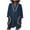 Navy, variant on Summer Plus Size Dresses for Womens 2025 Fashion Imitation Linen Casual Solid Pocket 3/4 Sleeved Beach Mini V-Neck Dress
