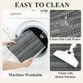thumbnail image 5 of Washable Kitchen Rugs Sets of 3, Non Slip Absorbent Kitchen Rugs and Mats, Farmhouse Stain Resistant Faux Jute Kitchen Mat Carpet Runner for Kitchen Floor, Laundry Room, Hallway, Black/Gold, 5 of 10