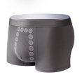 thumbnail image 1 of Qarigey Pantalón enérgico de terapia magnética de poliéster para hombre, tela transpirable sexy, fácil de limpiar y a la moda Ropa interior Gris oscuro l, 1 of 6