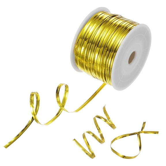 Metal Twist Ties, 100 Yards Metallic Twists Tie Bread Wrapping Bags Twisty-Ties [Gold]