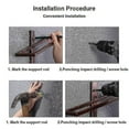 thumbnail image 3 of Modern Iron Wine Rack Wall Mounted Wine Rack, 3 of 3