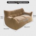 thumbnail image 2 of Giant Bean Bag Chair for Adults Large Bean Bag Sofa with Armrests&Stuffed Memory Foam Big BeanBags with Filler Plush Bean Bag Couch Comfy Lazy Sofa Chair for Bedroom Living Room Loveseat, 2 of 8