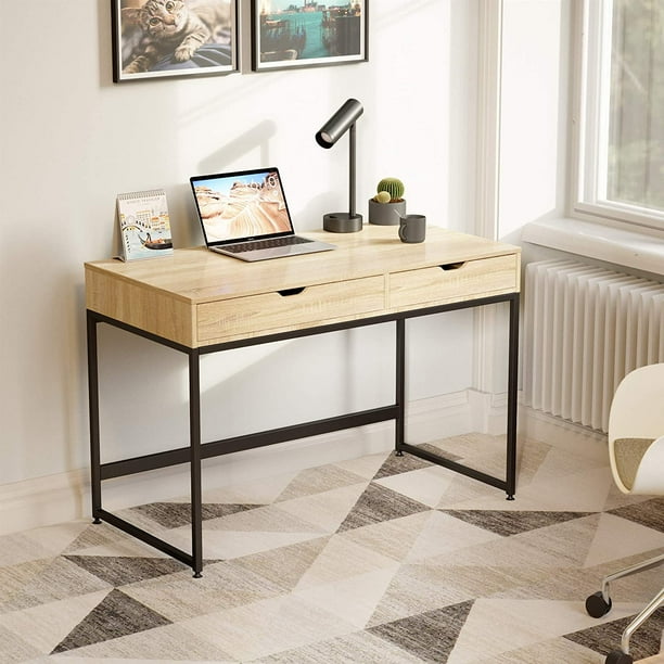 Bestier Computer Desk With Drawers 43 3 Inch Home Office Writing Vanity Makeup Table Com Bestier Computer Desk With Drawers 43, Best Writing Desk With Drawers