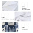 thumbnail image 2 of Yayeee Kitchen Hanging Hand Towels Set of 2 with Loop Bathroom Absorbent Tie Towel, Blue Cats and Hearts, 2 of 7