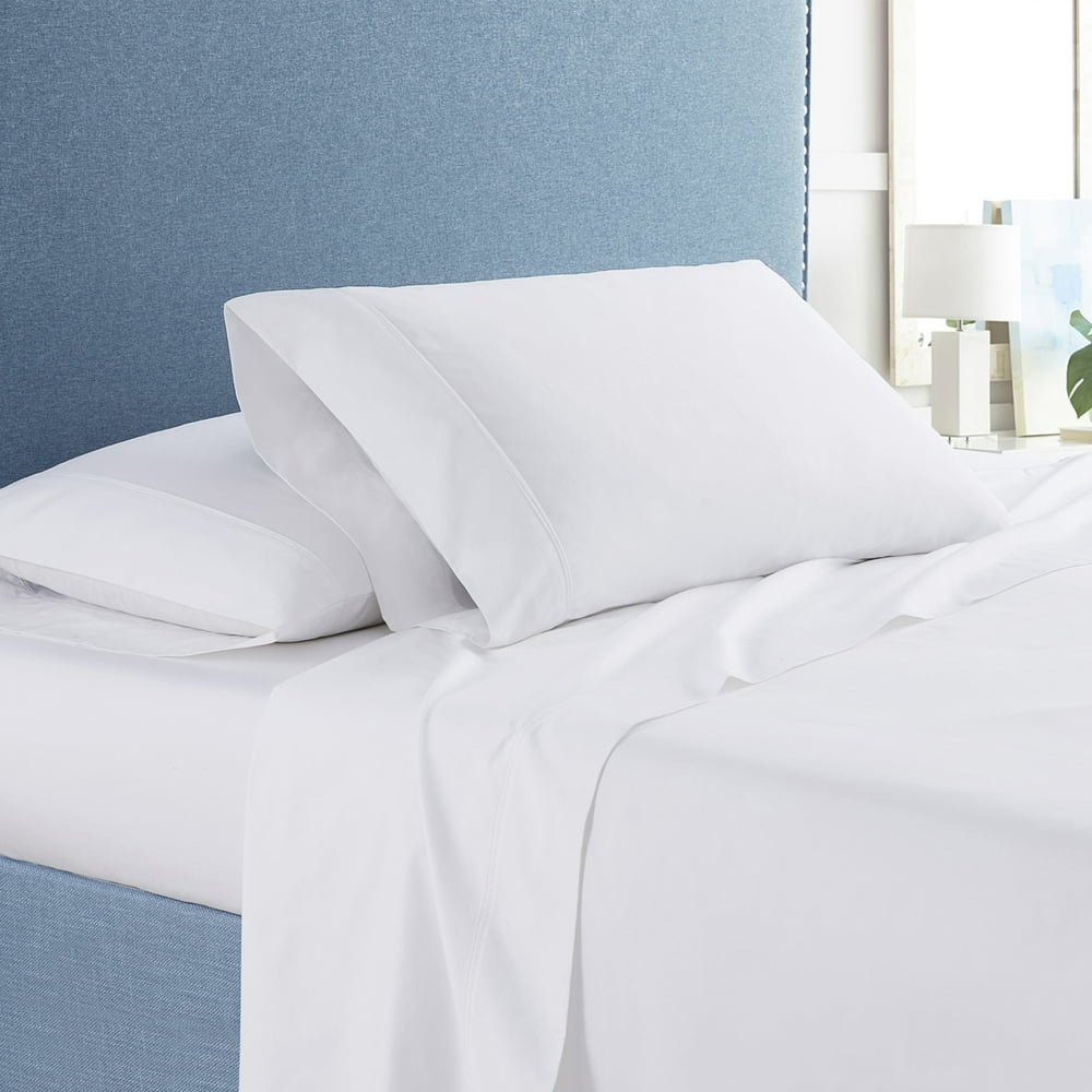 Sweet Home Collection 100-Percent Egyptian Cotton Percale Sheet Set 200