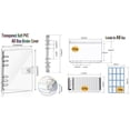 thumbnail image 3 of ziyahi 6 Rings A6 Notebook Binder Loose Leaf Folder Budgeting Expense Saving Clear, 3 of 5
