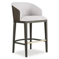 thumbnail image 2 of Home Square Upholstered Bar Stool in Midnight Brown - Set of 3, 2 of 6