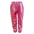 thumbnail image 6 of newwalpole Cargo Pants for Girls Hip Hop Glitter Pants Dancing Shiny Pants Streetwear Hot Pink for Size 8-9 Years, 6 of 7