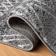 thumbnail image 4 of Safavieh Madison Collection MAD798F Moroccan Boho Distressed Non-Shedding Stain Resistant Living Room Bedroom Area Rug, 6'7" x 6'7" Square, Charcoal / Ivory, 4 of 5