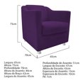 thumbnail image 4 of Set de puff y sillón Tilla B - Morado WEIK Tilla, 4 of 5