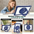 thumbnail image 6 of ELEHOLD Case for iPad 10.2 2021/2020/2019, Hard PC Clear Back Shell Case with 360 Degree Metal Stand,Darkblue, 6 of 6
