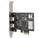 thumbnail image 1 of Carte de capture vidéo 800 Mbit/s PCI-E 1X vers 3 ports 1394A (2 sur 1), 1 of 4