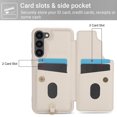 thumbnail image 3 of Tianyeda Designed for Samsung Galaxy S26 Plus Case Wallet with Card Holder, Shockproof with Stand Crossbody Wrist Strap Women Cases for Samsung S26 Plus White, 3 of 5