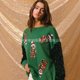 thumbnail image 3 of Sudadera navideña con lentejuelas para mujer, camisetas con gráficos bonitos para vacaciones, sudadera de manga larga con cuello redondo y lentejuelas que combina con todo, 3 of 5