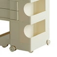 thumbnail image 5 of Table de Chevet en Plastique, Table de Chevet Roulante 3 Couches Multi-Couches Table de Chevet Roulante Véritable Excellence, 5 of 5