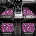 thumbnail image 6 of Sikiie Vintage Vinyl Record Car Foot Mat Set of 4 Pieces Basics Universal Fit Rubber Carpet Floor Mats For Car SUV Van & Truck, 26.8"L x 17.3"W (Front), 13"L x 17.3"W(Rear), 6 of 6