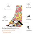 thumbnail image 3 of KLL Donut and Blue Microfiber Beach Towel Fast Drying,Extra Large 27.5"x55" Sand Free Beach Towel Super Lightweight Towels, 3 of 8