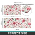 thumbnail image 7 of Pioneer Flower Floral Print Pattern Kitchen Rugs Sets Of 2,Anti Fatigue Kitchen Mat Rugs Non Slip Washable,Decorative Kitchen Floor Mats for Kitchen,Sink,Laundry,17"x30"+17"x47", 7 of 7