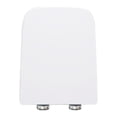 thumbnail image 2 of veasfak Toilet Seat Lid Closed Front Soft Slow Close Cover Replacement Square Shape, 2 of 9