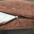 thumbnail image 5 of Linen Pillowcase Ergonomic Pillow Lightweight Travel Pillow Luxury Decorative Pillow Living Room Decor Pillow Cute Shaped Pillow Couch Pillows Coffee 15.75x15.75 Inch (1Pcs), 5 of 6