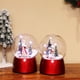 thumbnail image 3 of Wosthever Caja de música de Navidad bola de cristal de Papá Noel cajas musicales adorables decoración de Navidad portátil luz LED bola de Kits de decoración para fiestas Muñeco de nieve, 3 of 6