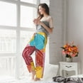 thumbnail image 5 of Salouo Colorful Wool Balls Print Women's Pajama Pants Casual Loose Sweatpants PJs Flowy Pants Drawstring Palazzo for Women Wide Leg Pants Lounge Pajama -XX-Large, 5 of 8