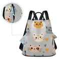 thumbnail image 5 of FORMRS Women's Travel Backpack Purse Anti-Theft Hidden Pockets Casual Shoulder Bag, Cute Cartoon Cat, 5 of 7