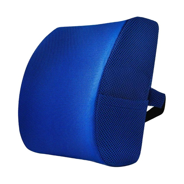 Tachiuwa Back Support Cushion Breathable Lightweight Memory Foam for Sofa Home Gift Royal Blue