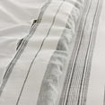 thumbnail image 6 of Levtex Home - Monroe Stripe Duvet Cover Set - Twin Duvet Cover (68 x 88in.) + One Standard Pillow Case (26 x 20in.) - Grey, White, and Charcoal - Striped - Cotton, 6 of 7