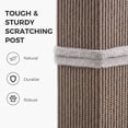 thumbnail image 5 of PAWZ Road 31" Natural Sisal Cat Scratching Post for Indoor Cat Scratcher with Plush Large Base, Gray, 5 of 11