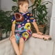 thumbnail image 4 of Balery Space Colorful Donut Conjunto de Pijama Infantil de Manga Corta con Estampado – Ropa de Dormir de Algodón Suave-X-Large, 4 of 6