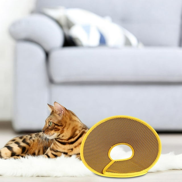 Cono de gato, conos de recuperación de gato antiarañazos portátiles suaves para baño de cachorro de perro S Yinane Cono de gato