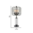 thumbnail image 5 of Benzara BM240865 Cage Design Shade Metal Table Lamp with Pull Chain Switch, Black, 5 of 5