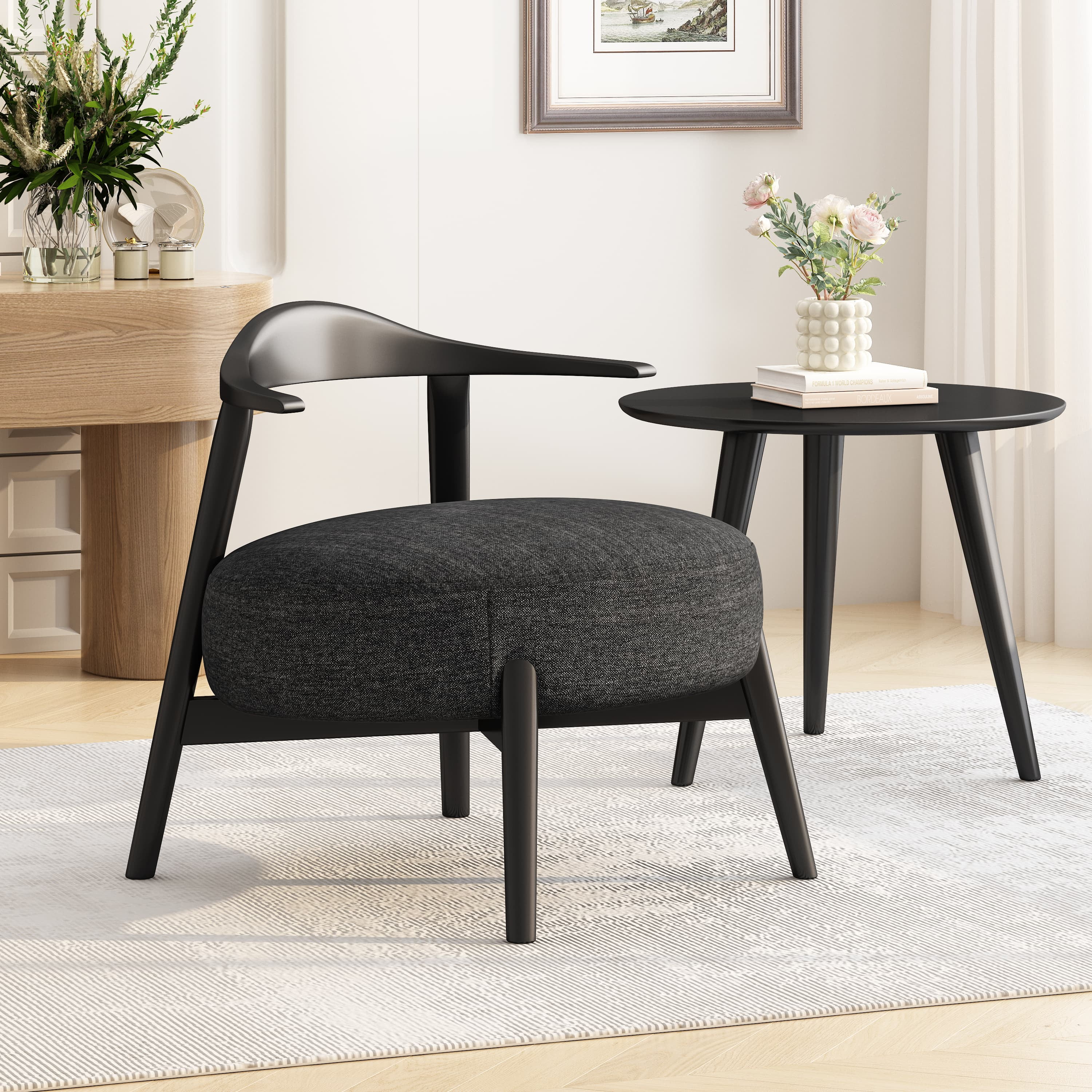 MAYEERTY Modern Accent Chair - Cozy Stylish for Living Room