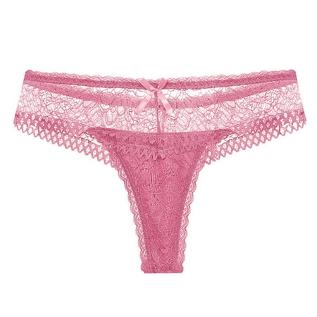 

Zuwimk Cotton Thongs For Women Women s Underwear Natural Beauty Seamfree Thong Pink S