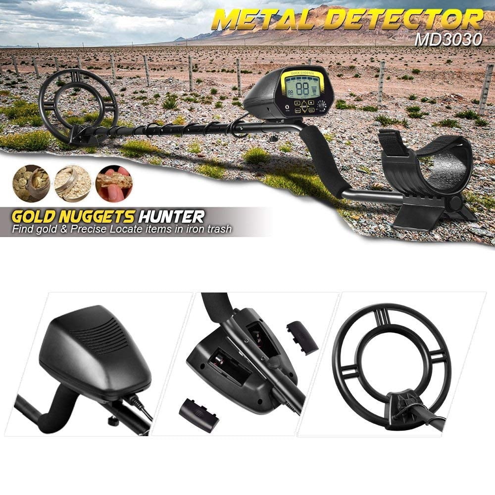 MD-3030 Portable Underground Metal Detector MD3030 Treasure Hunter Gold Digger Finder LCD Display Waterproof