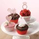 thumbnail image 4 of 24 piezas de decoración para magdalenas de novia con anillo de corazón, vestido de novia, ducha, para magdalenas, boda, compromiso, despedida de soltera, suministros para decoración de pasteles, 4 of 4
